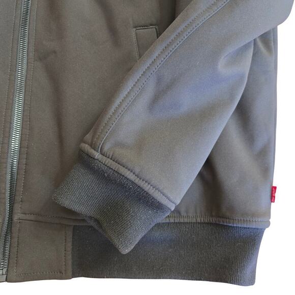 Levi's Men's Sherpa Hooded Jacket Size L Black Streetwear Grunge Skater Workwear - Picture 3 of 10